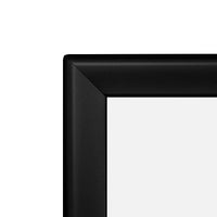 SnapeZo Movie Poster Frame 24x36 Inches, Black 1.25" Aluminum Profile, Front-Loading Snap Frame, Wall Mounting, Professional Series