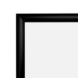 SnapeZo Brushed Black Poster Frame 24x36 Inches, 1" Aluminum Profile, Front-Loading Snap Frame, Wall Mounting, Sleek Series