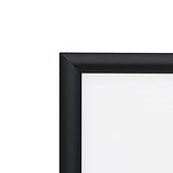 SnapeZo Brushed Black Poster Frame 24x36 Inches, 1" Aluminum Profile, Front-Loading Snap Frame, Wall Mounting, Sleek Series