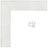 ArtToFrames 12x18 inch Satin White Frame Picture Frame, WOMFRBW26074-12x18