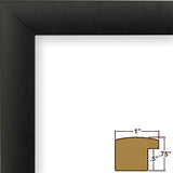 Craig Frames 1WB3BK 24 by 36-Inch Wall Decor Frame, Smooth Finish, 1-Inch Wide, Matte Black